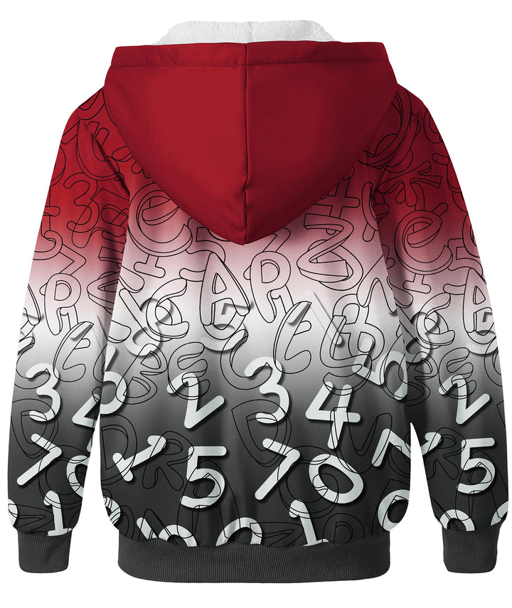 Kids Printed Hoodie Sweatshirts Zipper with Pocket Jacket for 6-15 Years - GEEKLIGHTING