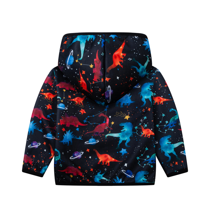 Toddler's Velvet Printed Hoodie Sweatshirts Zipper Jacket - GEEKLIGHTING