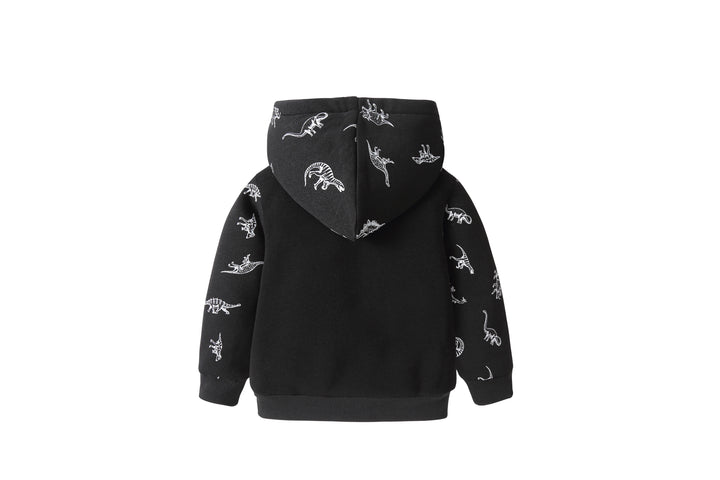Full Zip Up Hooded Sweatshirt Long Sleeve Jacket For Kid - GEEKLIGHTING