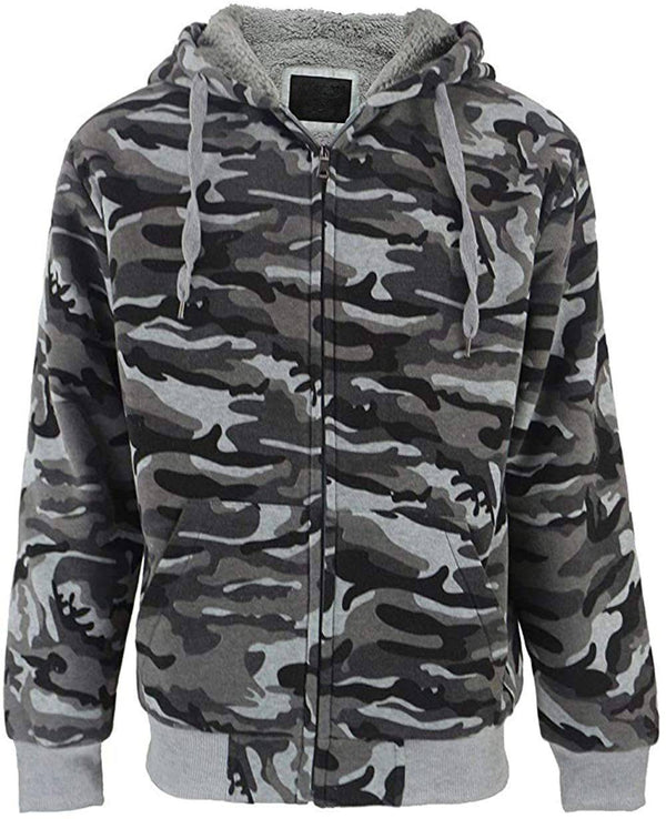 Men's camouflage zip-up sweatshirt - GEEKLIGHTING