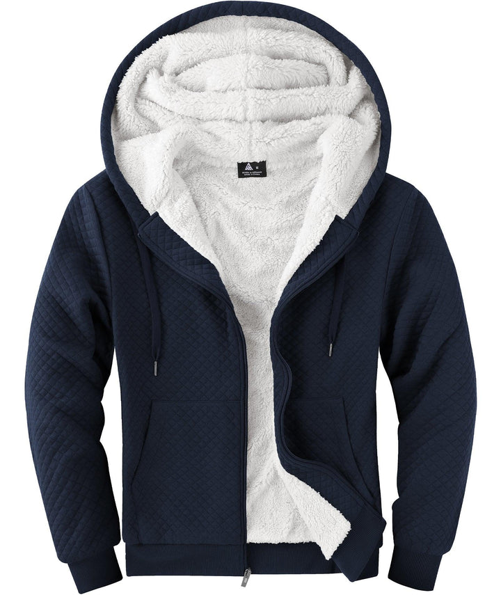 GEEKLIGHTING Men's Solid Colors Long Sleeve Zipper Hooded Sweatshirt -ZPK006395 - GEEKLIGHTING