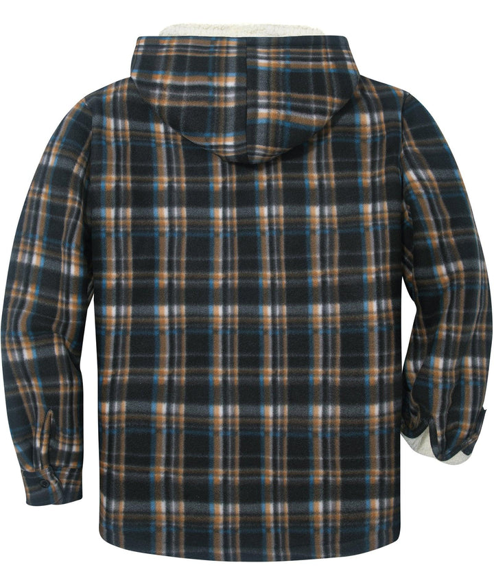 Men's Lightweight Fleece Plaid Jacket - ZPK006044 - GEEKLIGHTINGMen Clothes