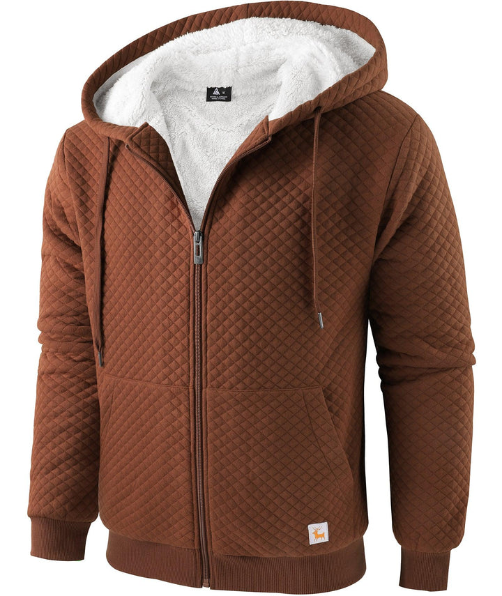 GEEKLIGHTING Men's Solid Colors Long Sleeve Zipper Hooded Sweatshirt -ZPK006395 - GEEKLIGHTING