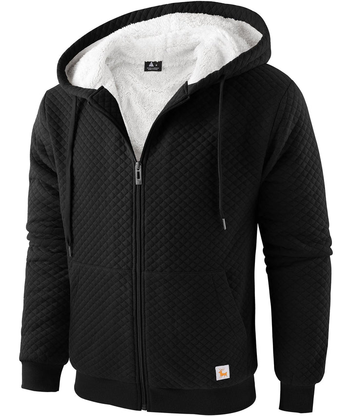 GEEKLIGHTING Men's Solid Colors Long Sleeve Zipper Hooded Sweatshirt -ZPK006395 - GEEKLIGHTING