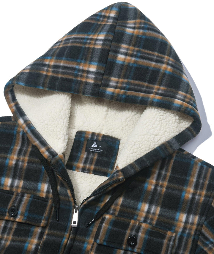 Men's Lightweight Fleece Plaid Jacket - ZPK006044 - GEEKLIGHTINGMen Clothes