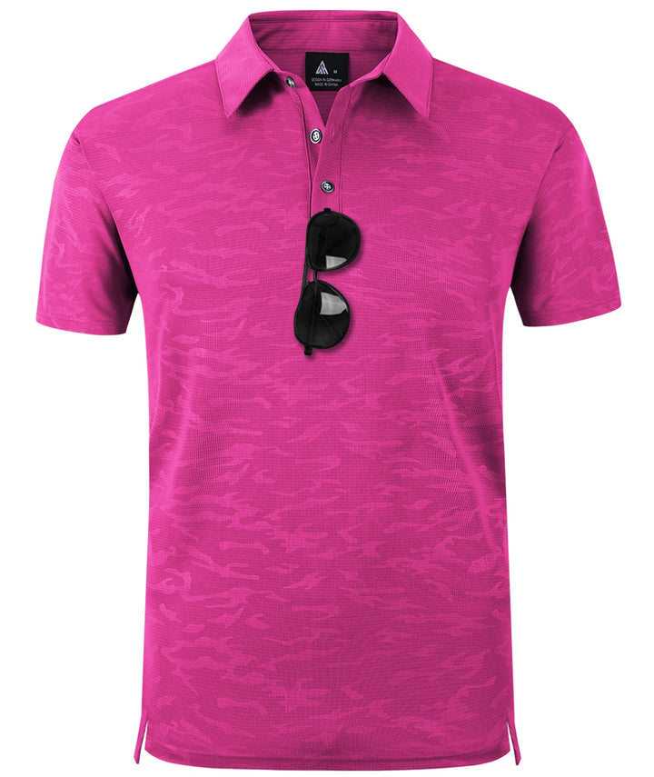 Men's Button Up Dry Fit Golf Polo Shirt-ZPK007197 GEEK LIGHTING