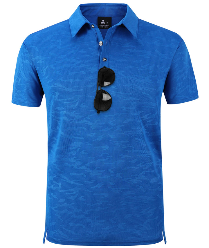 Men's Button Up Dry Fit Golf Polo Shirt-ZPK007197 GEEK LIGHTING