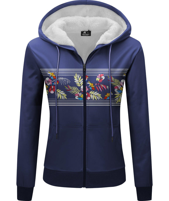 Women's Printed Sweater Hooded Jacket for Winter Outwear - GEEKLIGHTING