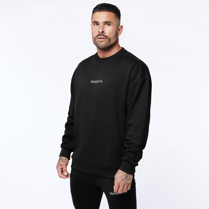 Men's sports and leisure muscle fitness new round neck pullover long-sleeved sweatshirt loose running training bottoming shirt - GEEKLIGHTING