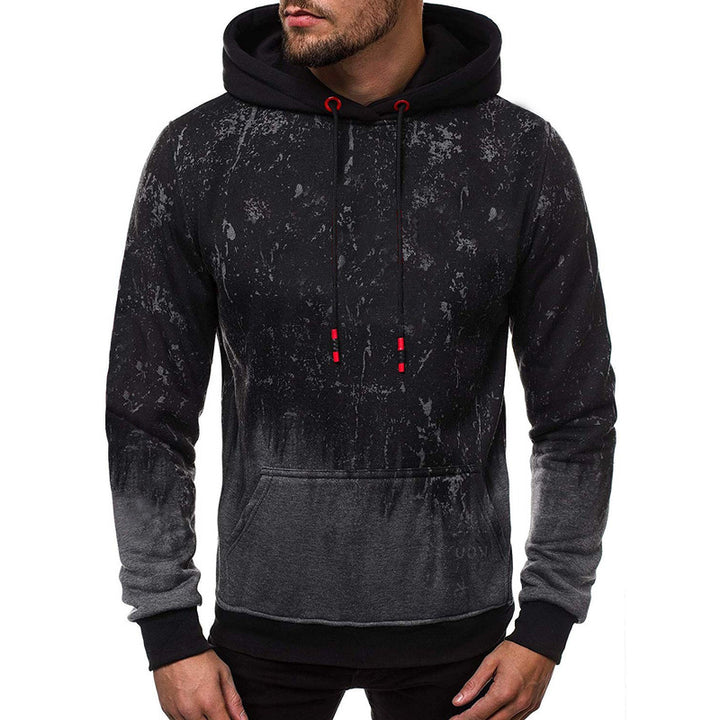 GEEKLIGHTING Men's Casual Graphic Design Pullover Hooded Kangaroo Pocket Sweatshirt -ZH1012 - GEEKLIGHTING