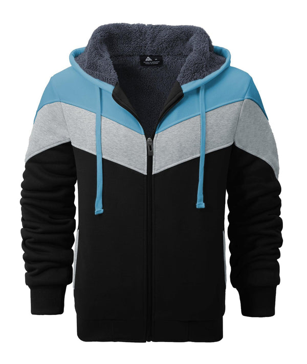 GEEKLIGHTING Men's Hooded Jacket Zip Up Heavy Weight Casual Sweatshirts -ZPK006585 - GEEKLIGHTING