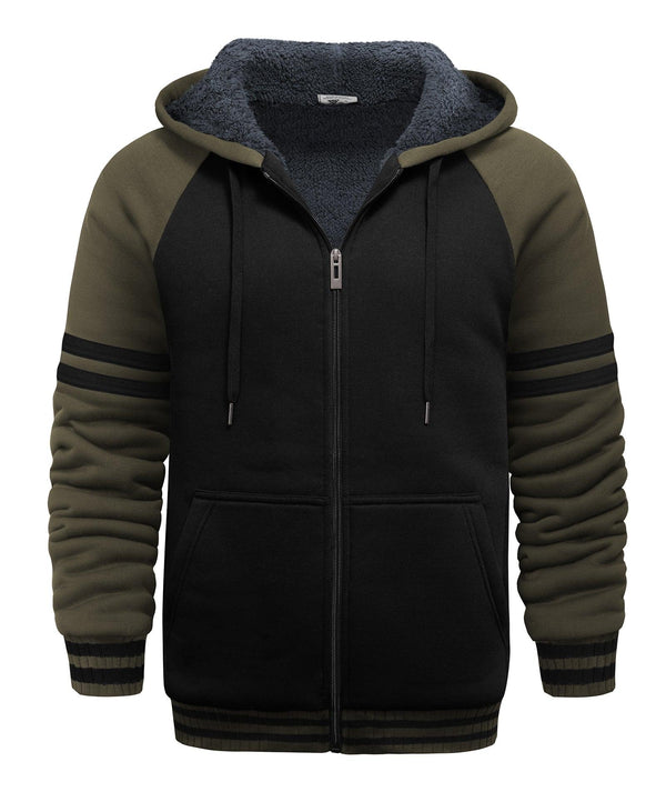 GEEKLIGHTING Men's Winter Fleece Jacket with Pocket for Outwear Jacket-AWY2108 - GEEKLIGHTING