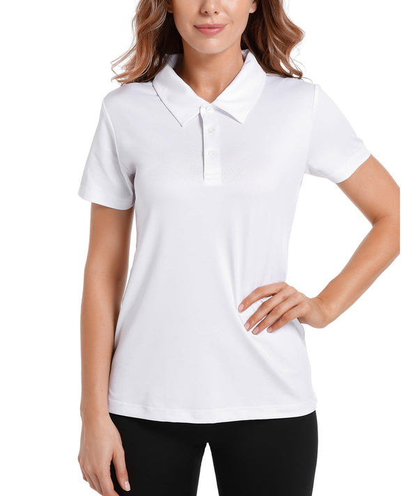 Women's Button Up Dry Fit Polo Shirt-CFWZZ00008