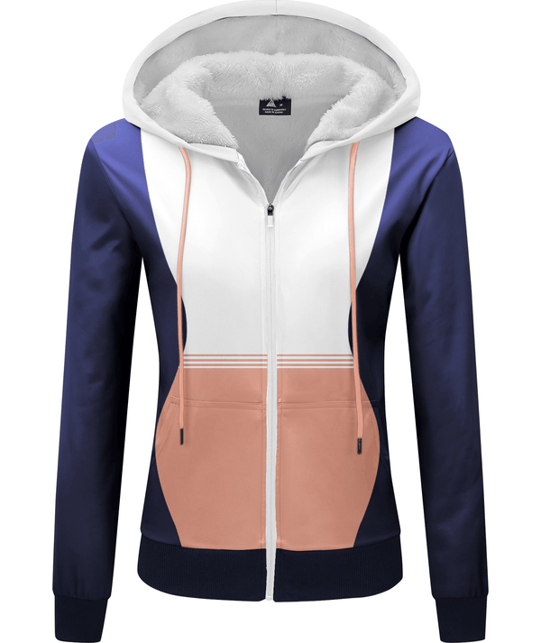 Women's Printed Sweater Hooded Jacket for Winter - GEEKLIGHTING