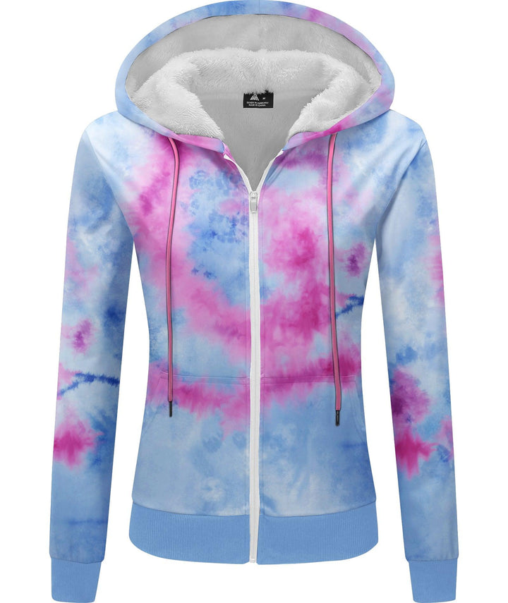 GEEKLIGHTING Women's Fleece Printed Zipper Style Hoodie Sweatshirts-ZPK006159 - GEEKLIGHTING