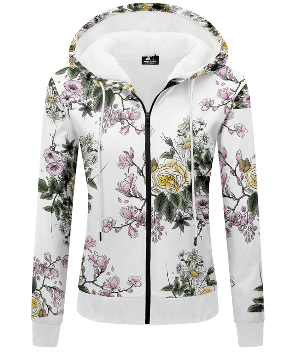 Women's Printed Sweater Hooded Jacket for Winter Outwear - GEEKLIGHTING