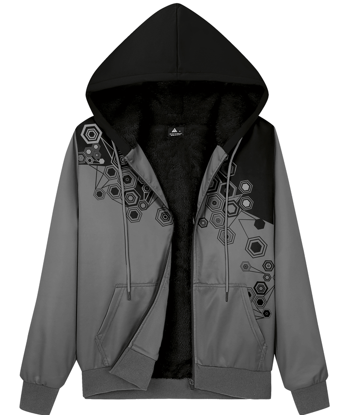 Women's Printed Sweater Hooded Jacket for Winter Outwear - GEEKLIGHTING