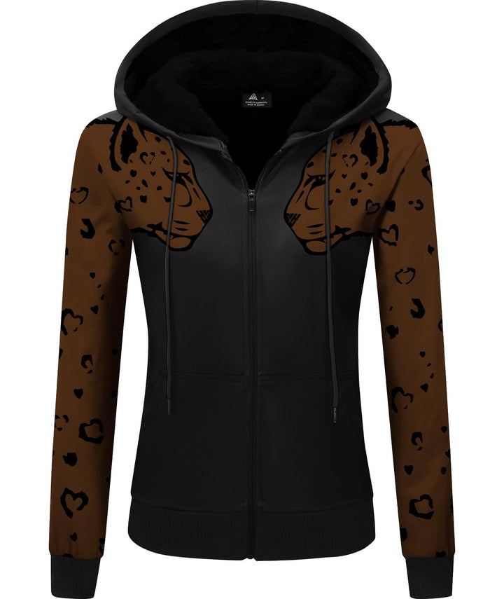 Women's Printed Sweater Hooded Jacket for Winter Outwear - GEEKLIGHTING