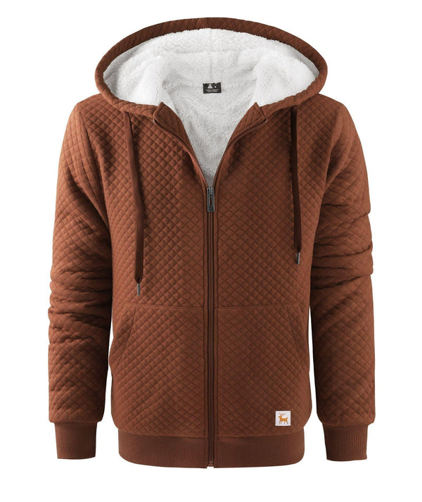 GEEKLIGHTING Men's Solid Colors Long Sleeve Zipper Hooded Sweatshirt -ZPK006395 - GEEKLIGHTING