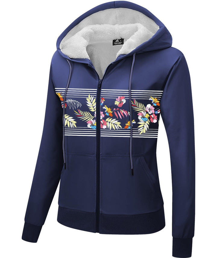 Women's Printed Sweater Hooded Jacket for Winter Outwear - GEEKLIGHTING