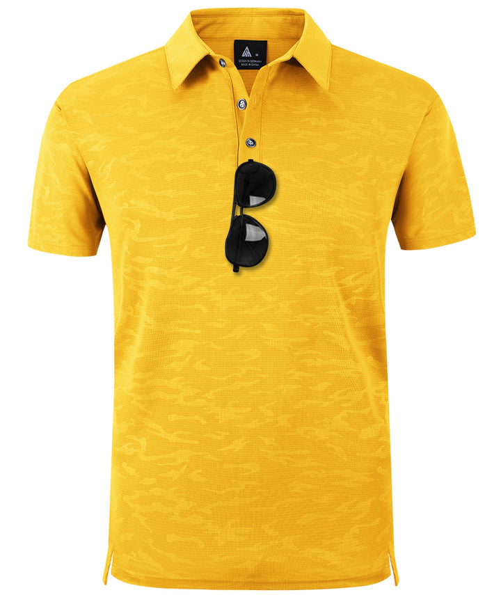 Men's Button Up Dry Fit Golf Polo Shirt-ZPK007197 GEEK LIGHTING