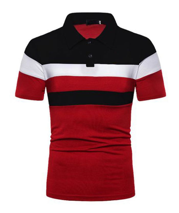 Men's Summer Cross Border Lapel Polo Shirt-DUMPO06019 GEEKLIGHTING