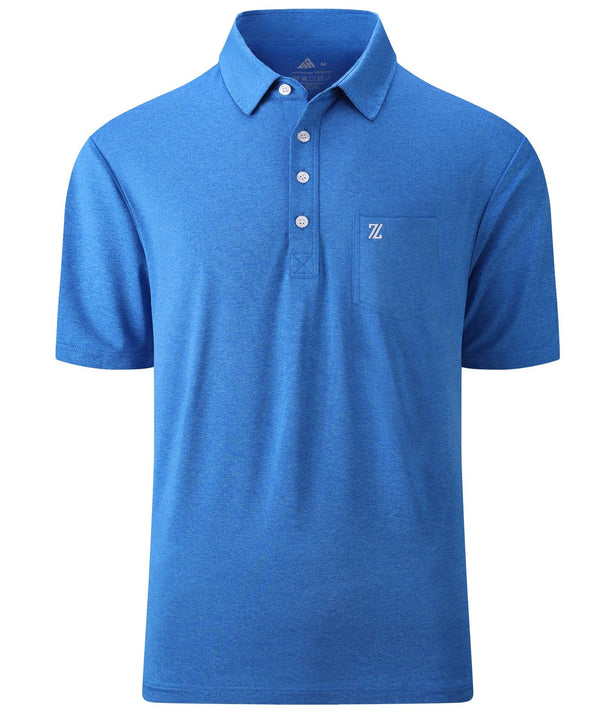 Men's Cotton Dry Fit Polo Shirt with Pocket-ZPK007838