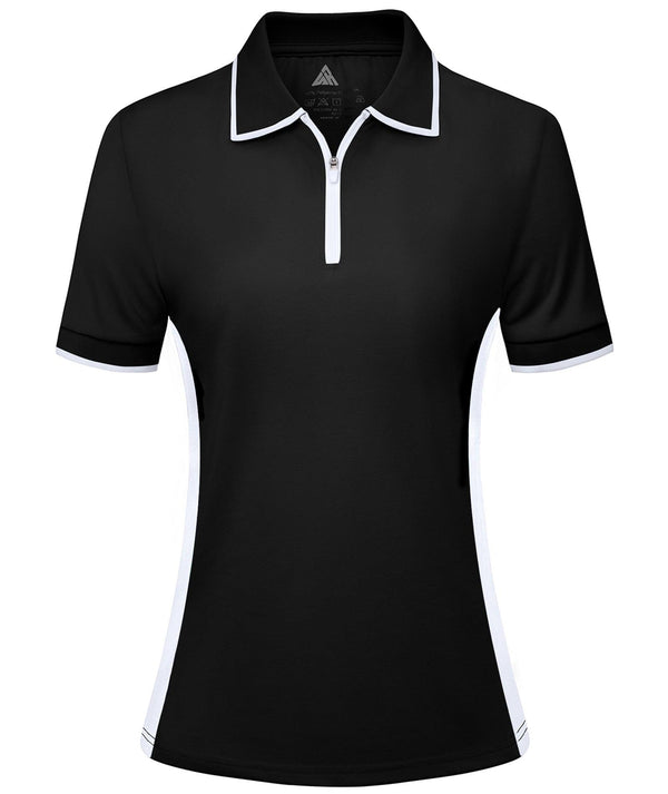 Women's Quarter Zip Dry Fit Golf Polo Shirt-ZPK008240