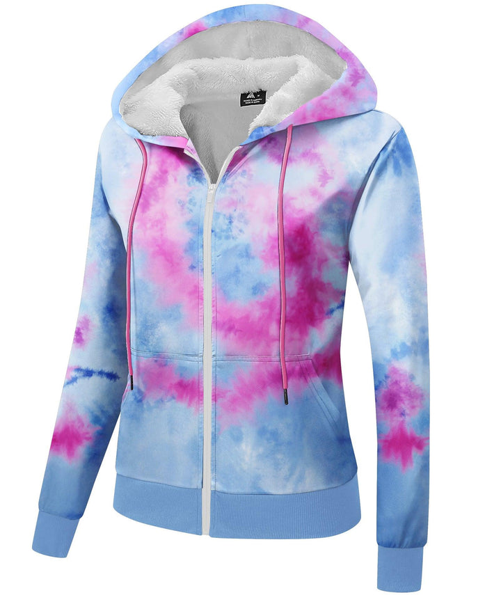 GEEKLIGHTING Women's Fleece Printed Zipper Style Hoodie Sweatshirts-ZPK006159 - GEEKLIGHTING