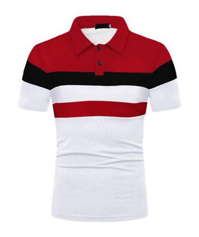 Men's Summer Cross Border Lapel Polo Shirt-DUMPO06019 GEEKLIGHTING