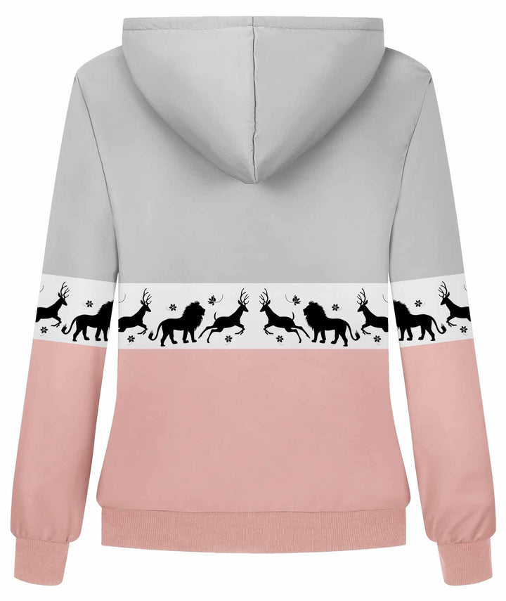 Sweatshirts for Women Fleece Hoodie Printed Jacket - GEEKLIGHTING