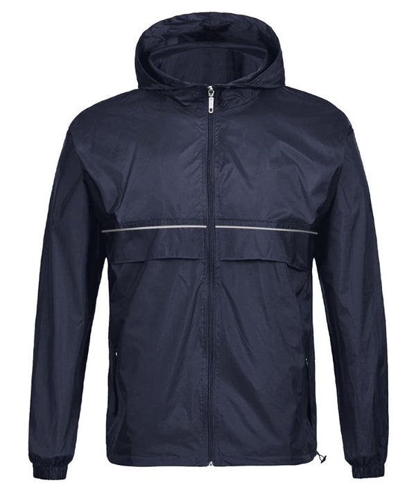 GEEKLIGHTING Men's Full Zipper Waterproof Raincoat-CFMNY00001