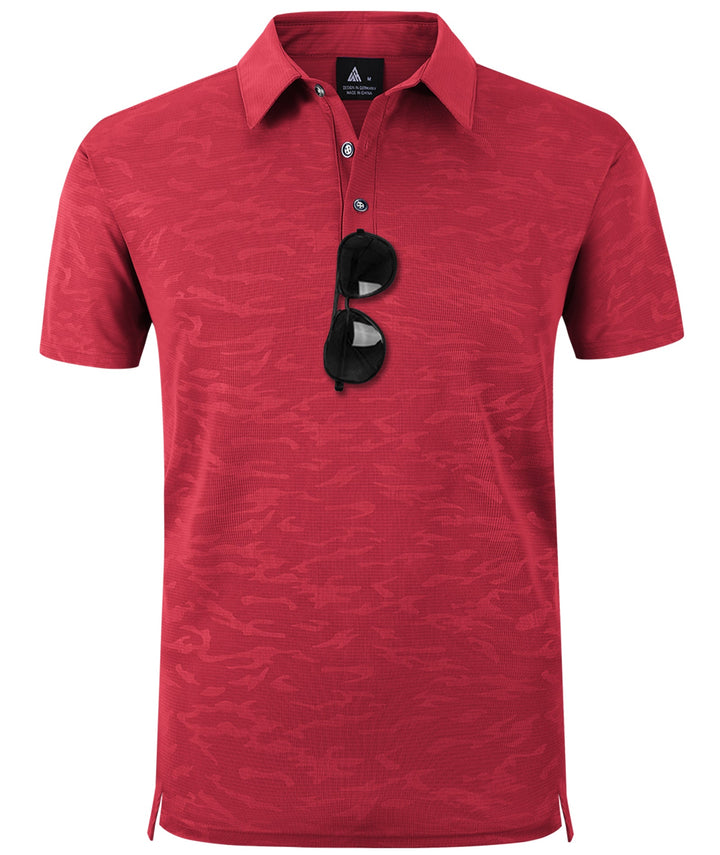 Men's Button Up Dry Fit Golf Polo Shirt-ZPK007197 GEEK LIGHTING