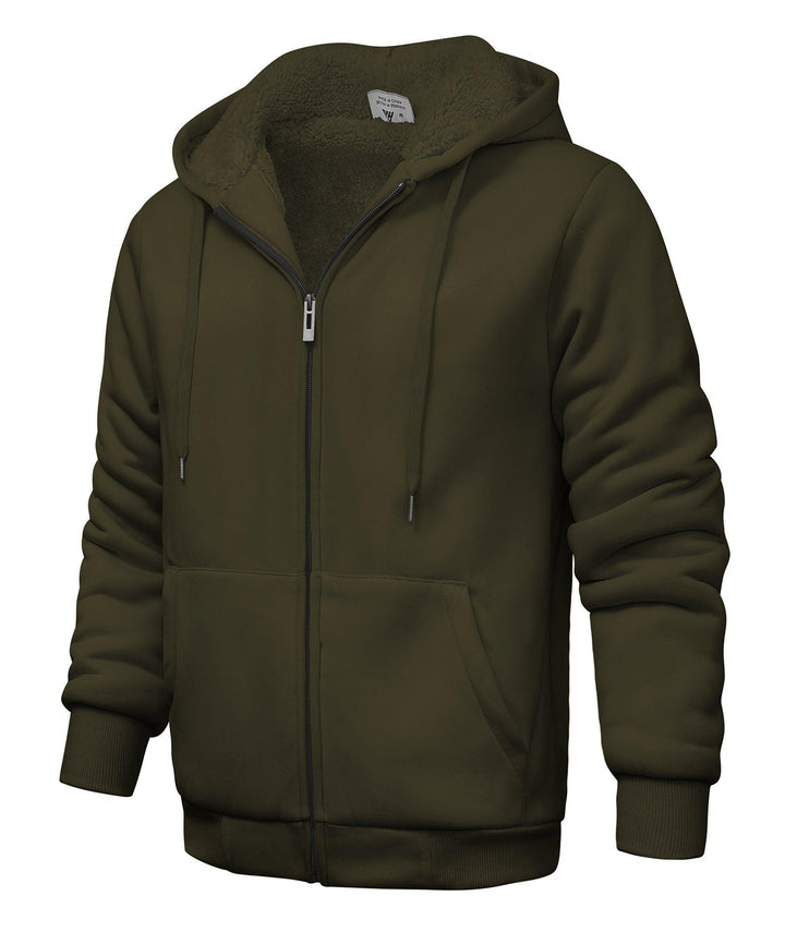 GEEKLIGHTING Men's Ultimate Cotton Heavyweight Full Zip Hooded Sweatshirt-ZPK006403 - GEEKLIGHTING