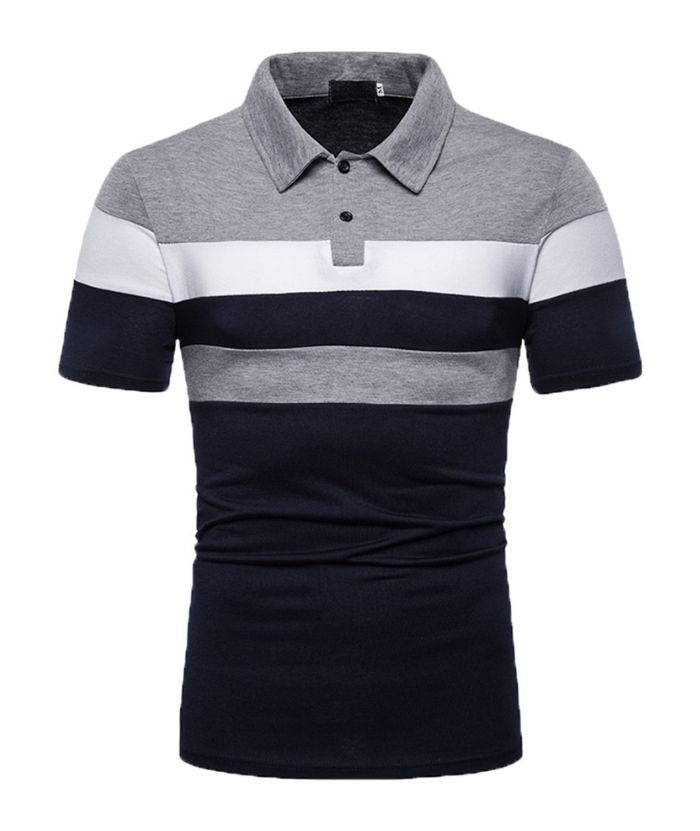 Men's Summer Cross Border Lapel Polo Shirt-DUMPO06019 GEEKLIGHTING