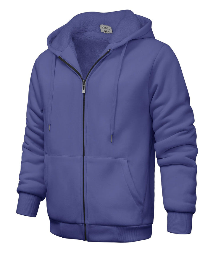 GEEKLIGHTING Men's Ultimate Cotton Heavyweight Full Zip Hooded Sweatshirt-ZPK006403 - GEEKLIGHTING