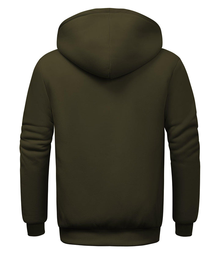 GEEKLIGHTING Men's Ultimate Cotton Heavyweight Full Zip Hooded Sweatshirt-ZPK006403 - GEEKLIGHTING