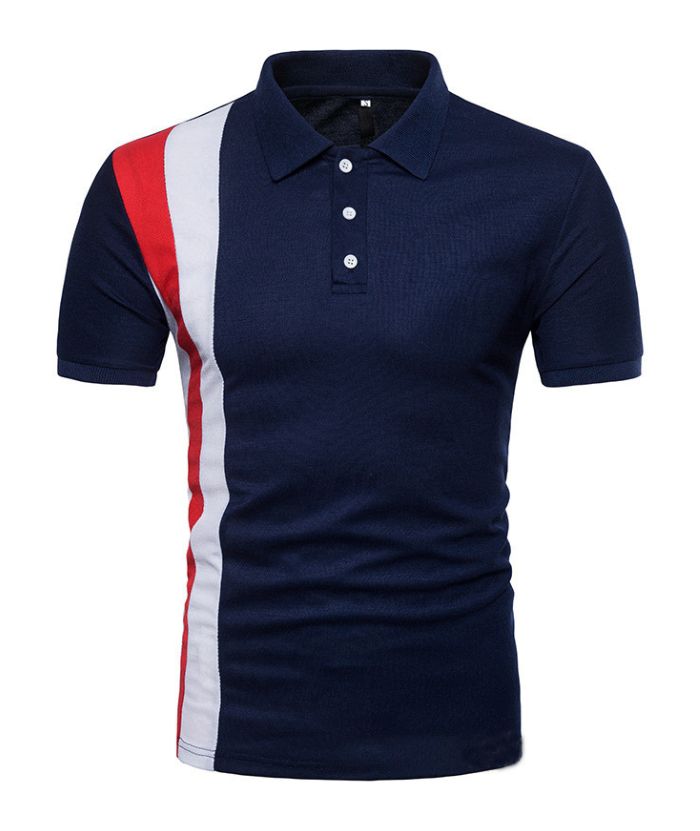 Men's Summer Cross Border Lapel Polo Shirt-DUMPO06019 GEEKLIGHTING