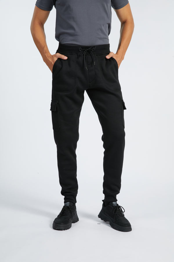 Men's Solid Color Multiple Pocket Cargo Pant-AFCS001