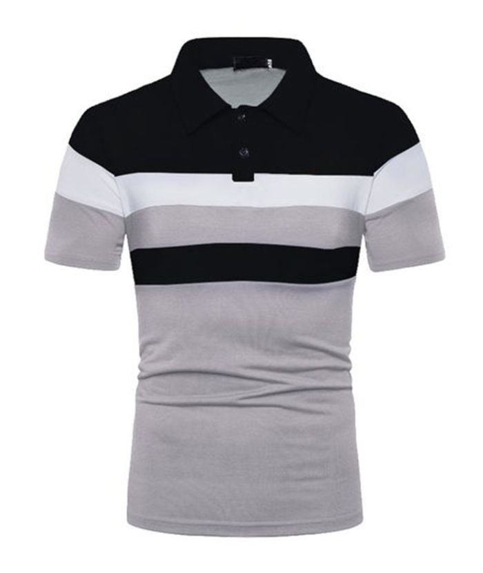 Men's Summer Cross Border Lapel Polo Shirt-DUMPO06019 GEEKLIGHTING