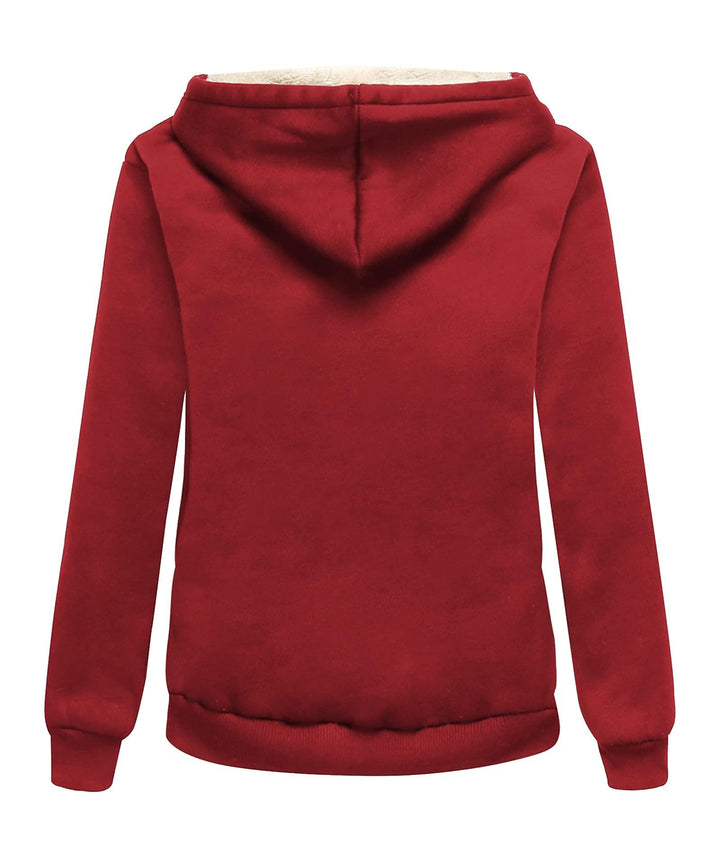 GEEKLIGHTING Women's Hoodies Sherpa Lined Fleece Sweatshirt Zip Up ZPK006050 - GEEKLIGHTINGwomen sweatshirt