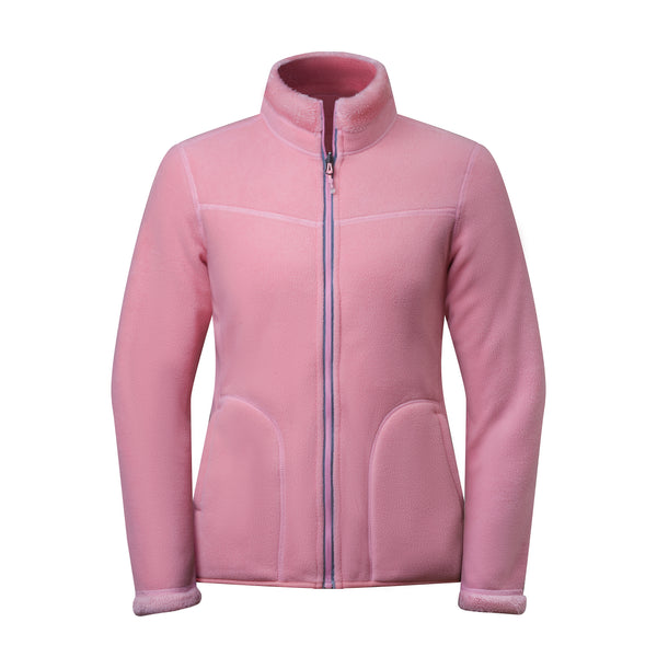 Women's Full Zipper Outdoor Double Sided Fleece Jacket-CEWJA01719