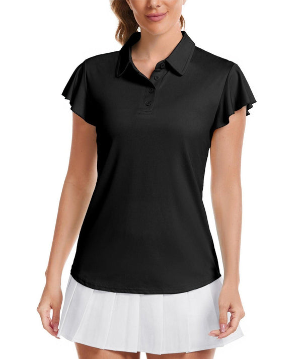 GEEKLIGHTING Women's Collared Lightweight Athletic Quick Dry Golf Polo Shirt-CFWZZ00023