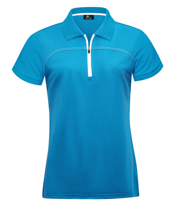 Women's Quarter Zip Dry Fit Tennis Polo Shirt-ZPK007792