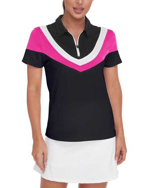 Women's Mixed Color Dry Fit Polo Shirt-ZPK008261