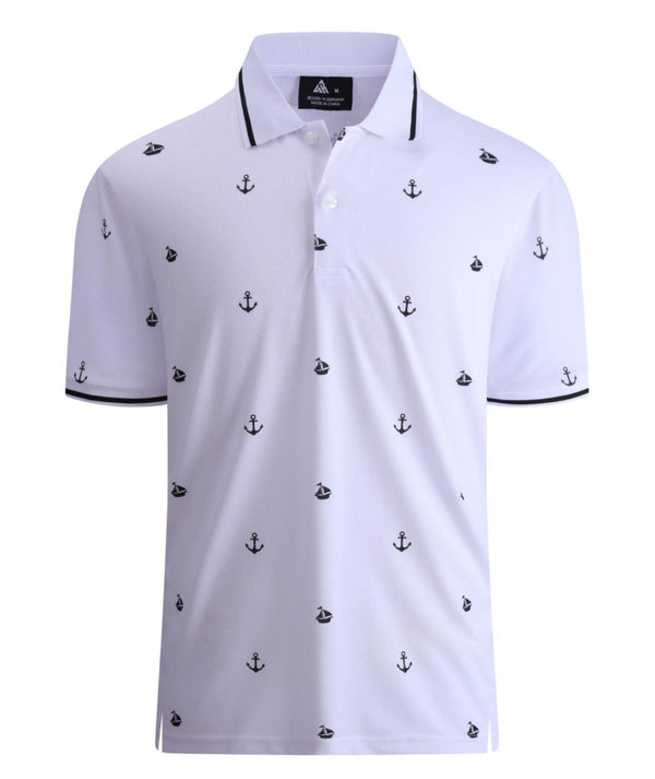 Men's Dry Fit Button Up Polo Shirt-ZPK007844