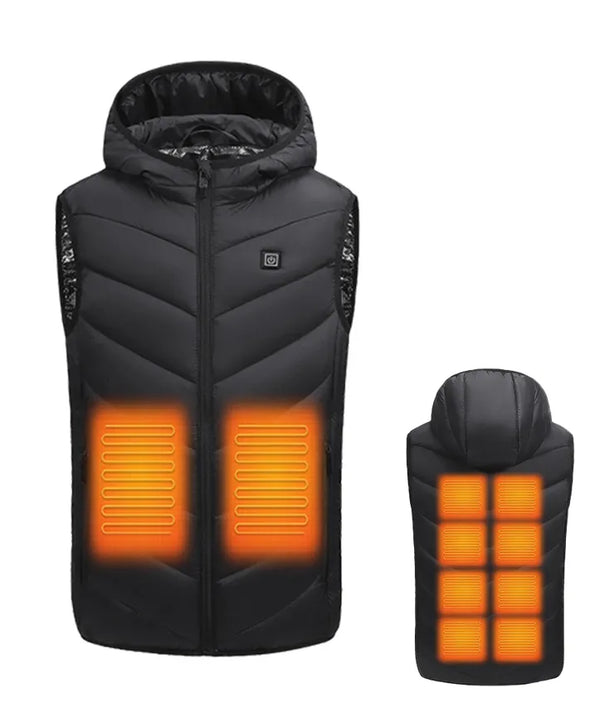 Kids' Hooded 10 Heating Zones Heated Vest-MTZ01