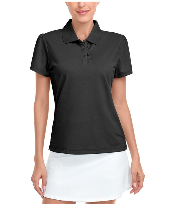 Women's Casual Solid Color Dry Fit Sports Polo Shirt-ZPK001290