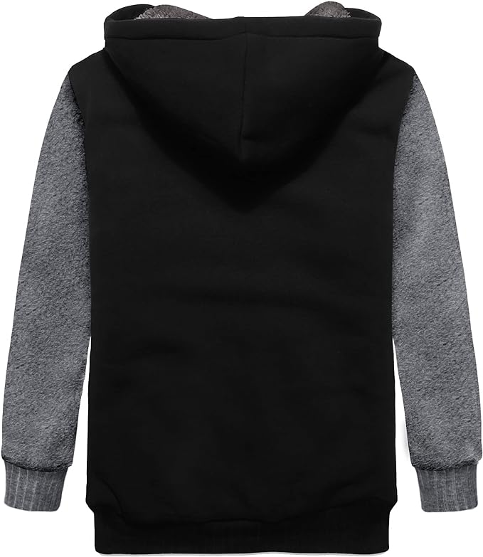 GEEKLIGHTING Kids Fleece Hoodie Full Zip Hooded Sweatshirt Long Sleeve Cozy Jacket - ZPK005674 - GEEKLIGHTINGapparel