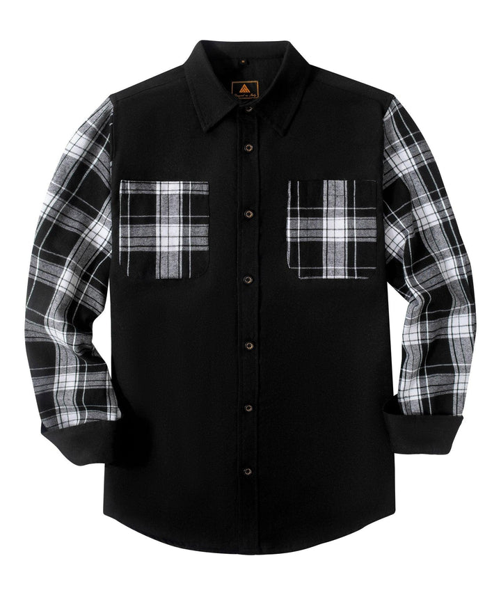 GEEKLIGHTING Men's Autumn Winter Casual Plaid Button Breasted Warm Long Sleeved Shirt Jacket - ZPK007275 - GEEKLIGHTINGMen Clothes